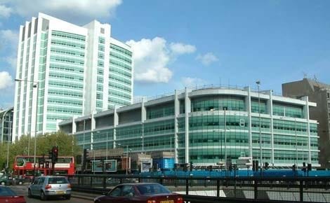 University College Hospital building in central London