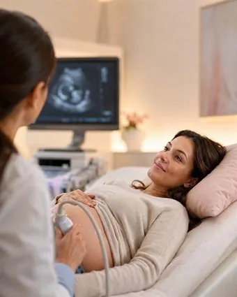 A pregnancy ultrasound appointment