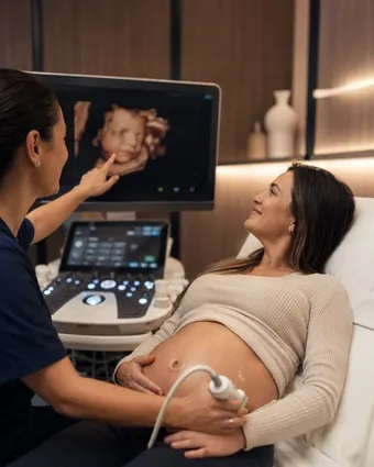 A 3D scan revealing baby’s face