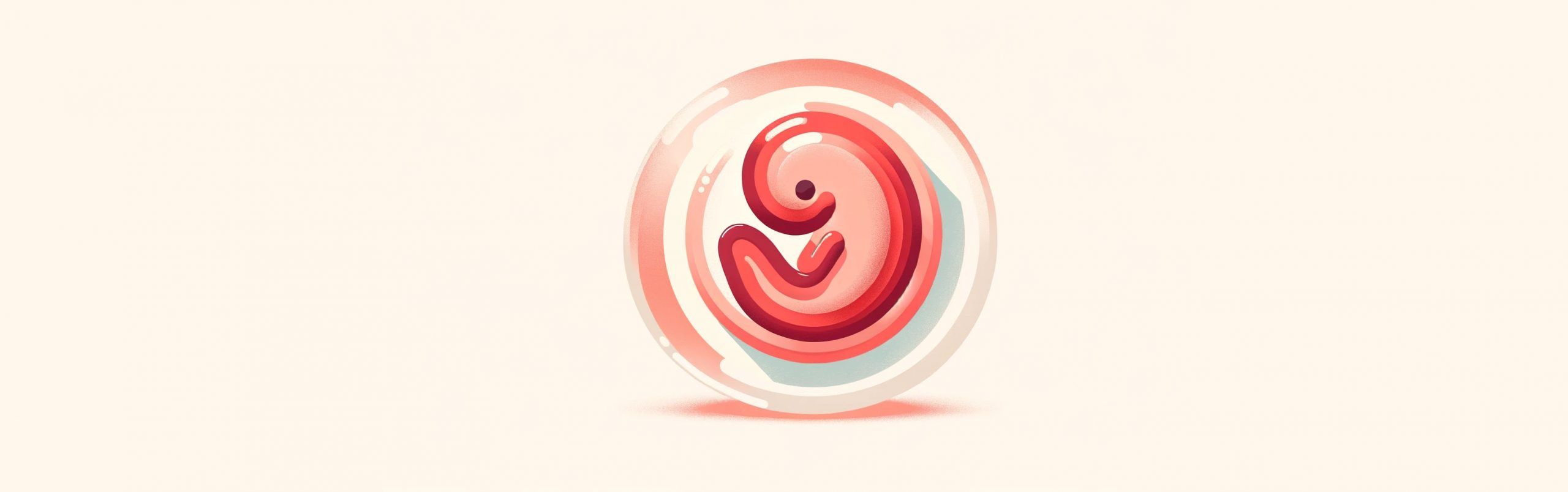 Graphic of Week 7 of pregnancy. An illustration of a baby at week 7 in the gestational sac.